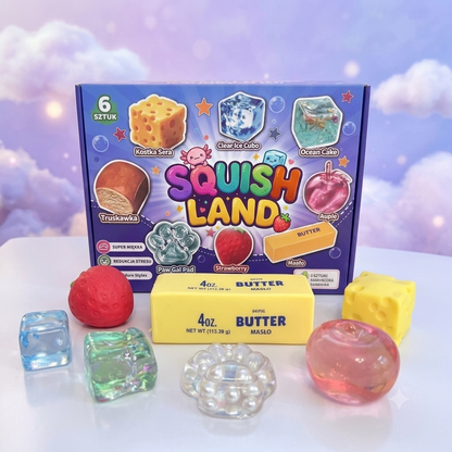 SquishLand™ - Zestaw 8 różnych gniotków